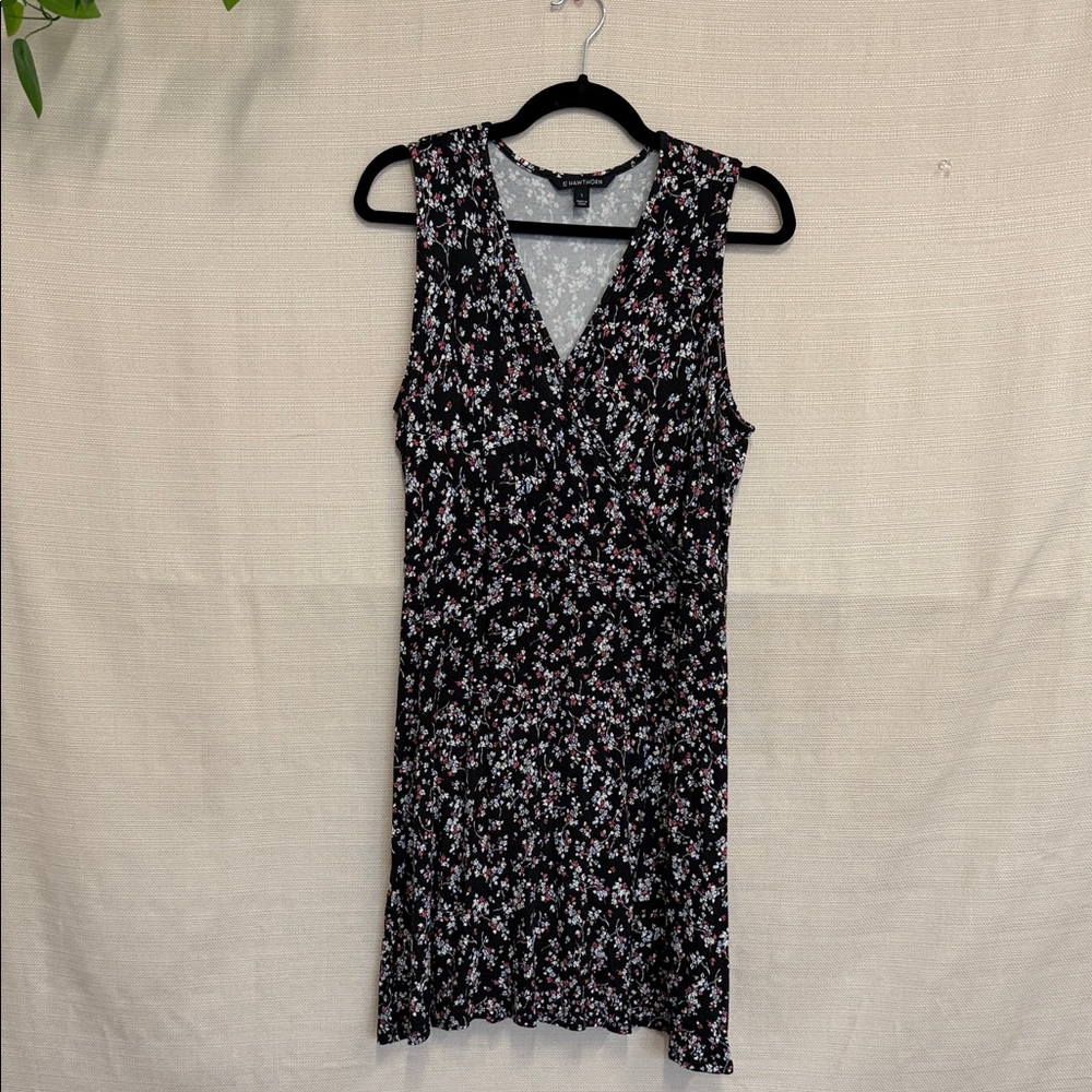 41 Hawthorn Black Floral Midi Dress
